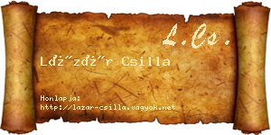 Lázár Csilla névjegykártya
